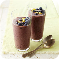 Blueberry-pineapple smoothie 