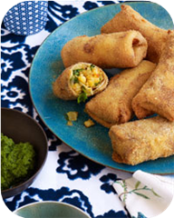 Fried Shrimp-Stuffed Crêpes (Pantras)