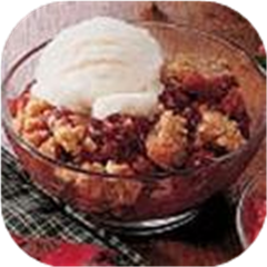 Microwave Cherry Crisp