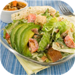 B.L.T. Salad with Basil Mayo Dressing