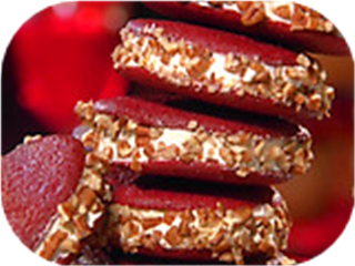 Red Velvet Sandwich Cookies