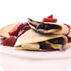 Blueberry-brie quesadillas 