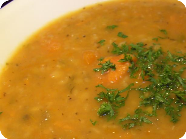 Sweet Potato Split Pea Soup