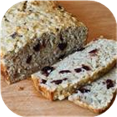 Cranberry Banana Oat Bread