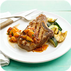 Pork chop and squash 