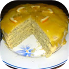 Poppy Seed Torte with Orange Glaze