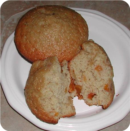 Spiced Peach Muffins