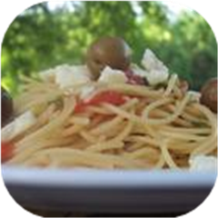 Fettuccini with Salsa Cruda and Feta