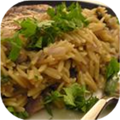 Mushroom Orzo
