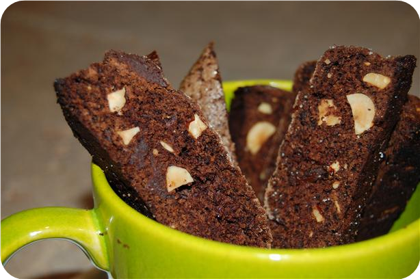 Chocolate and Hazelnut Biscotti