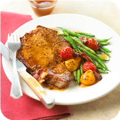 Pork chops primavera 