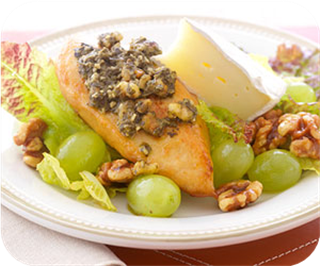 Chicken, greens, and brie 