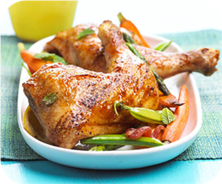 Chicken with Asparagus and Peas