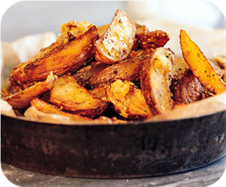 Roasted cheddar potatoes 