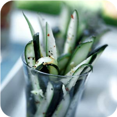 Spiky cucumber salad 