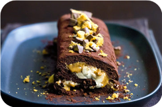 Chocolate, honeycomb & banana roll