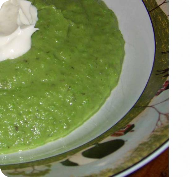 Tarragon and Sweet Pea Puree