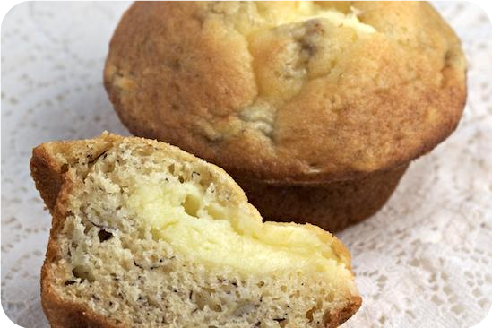 Banana Muffins With Cream Cheese