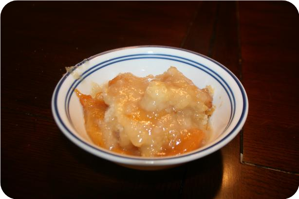 My Grandmother's Fresh Peach Cobbler