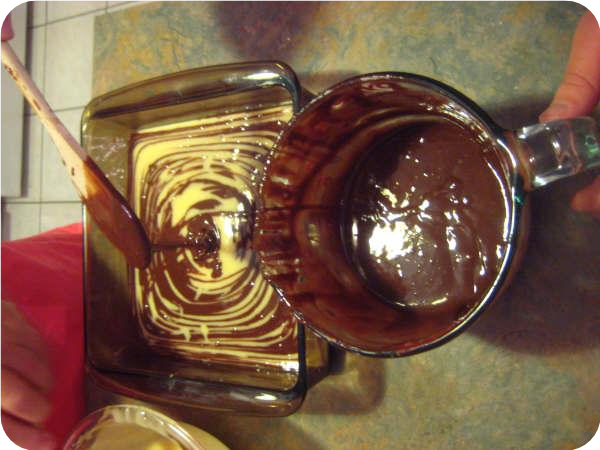 Swirled Zebra Cake