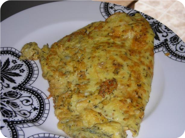 Classic Omelet With Fresh Thyme and Cheddar