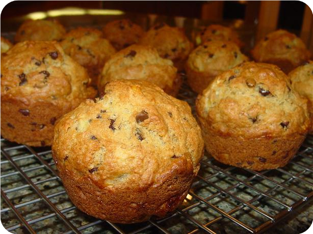 Banana Chocolate-Chip Muffins