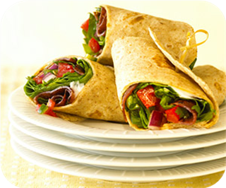 Bacon, spinach, and tomato salsa sandwich 