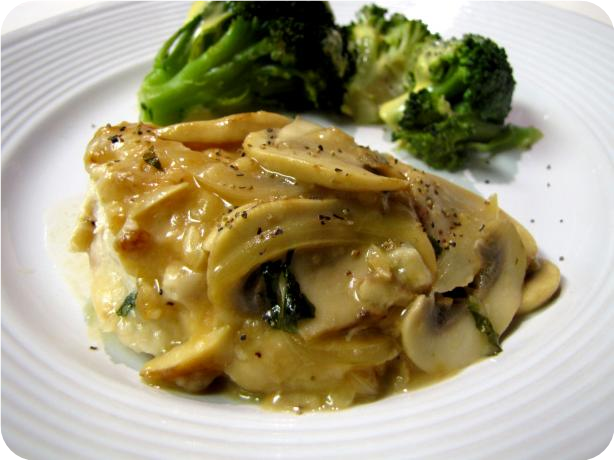Ww Parmesan Chicken With Mushroom-Wine Sauce