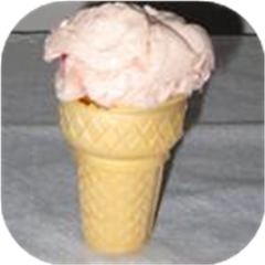 Strawberry Rosewater Ice Cream