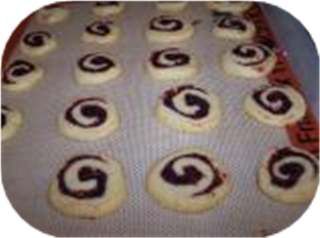 Cranberry Cherry Pinwheel Christmas Cookies
