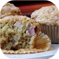 Aunt Norma's Rhubarb Muffins