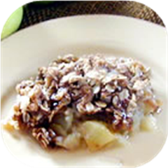 Microwave Apple Crisp