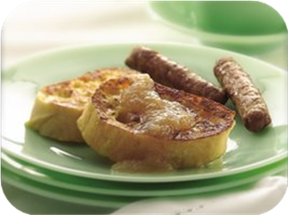 French Toast with Gingered Applesauce