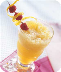Citrus-raspberry cooler 