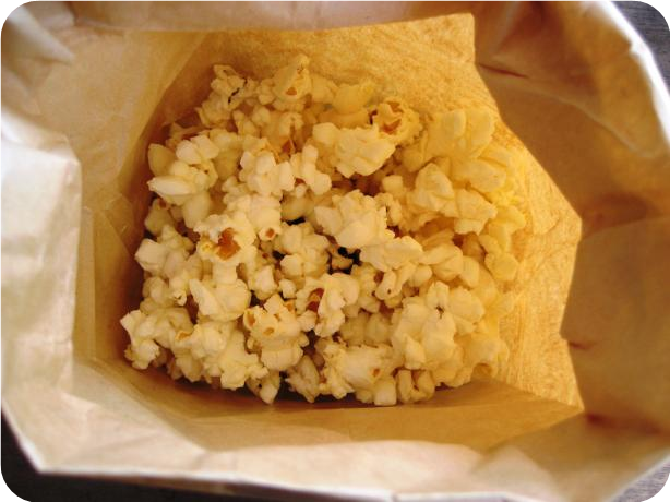 Homemade Microwave Popcorn