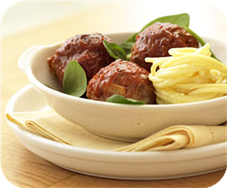 Ham balls in barbecue sauce 