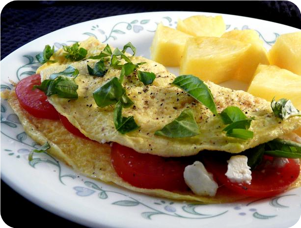 Light Italian Feta Omelet