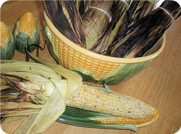 Rosemary Mustard Grilled Corn