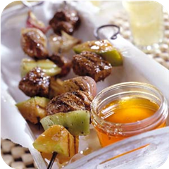 Jamaican Pork with Melon