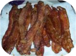 Oven Cooked Bacon With Black Pepper and Brown Sugar  