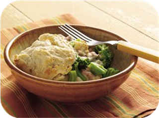 Broccoli and Tuna on Biscuits
