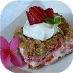 Frosty Strawberry Squares