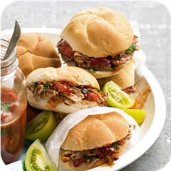 Pulled Pork with Strawberry BBQ Sauce