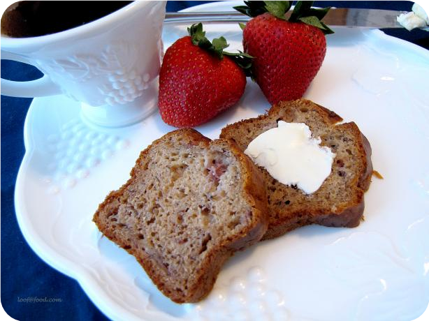Low Fat Strawberry Banana Bread