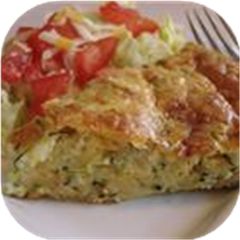 Crustless Zucchini Pie