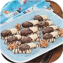 Festive Shortbread Logs