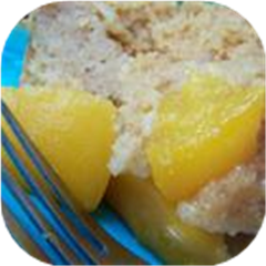Peach Graham Upside Down Torte