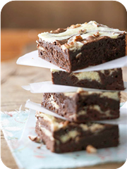 Cream cheese marbled brownies 