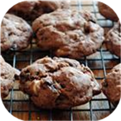 Lots of Chocolate Cherry Cookies