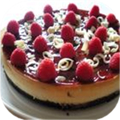 White Chocolate Raspberry Cheesecake
